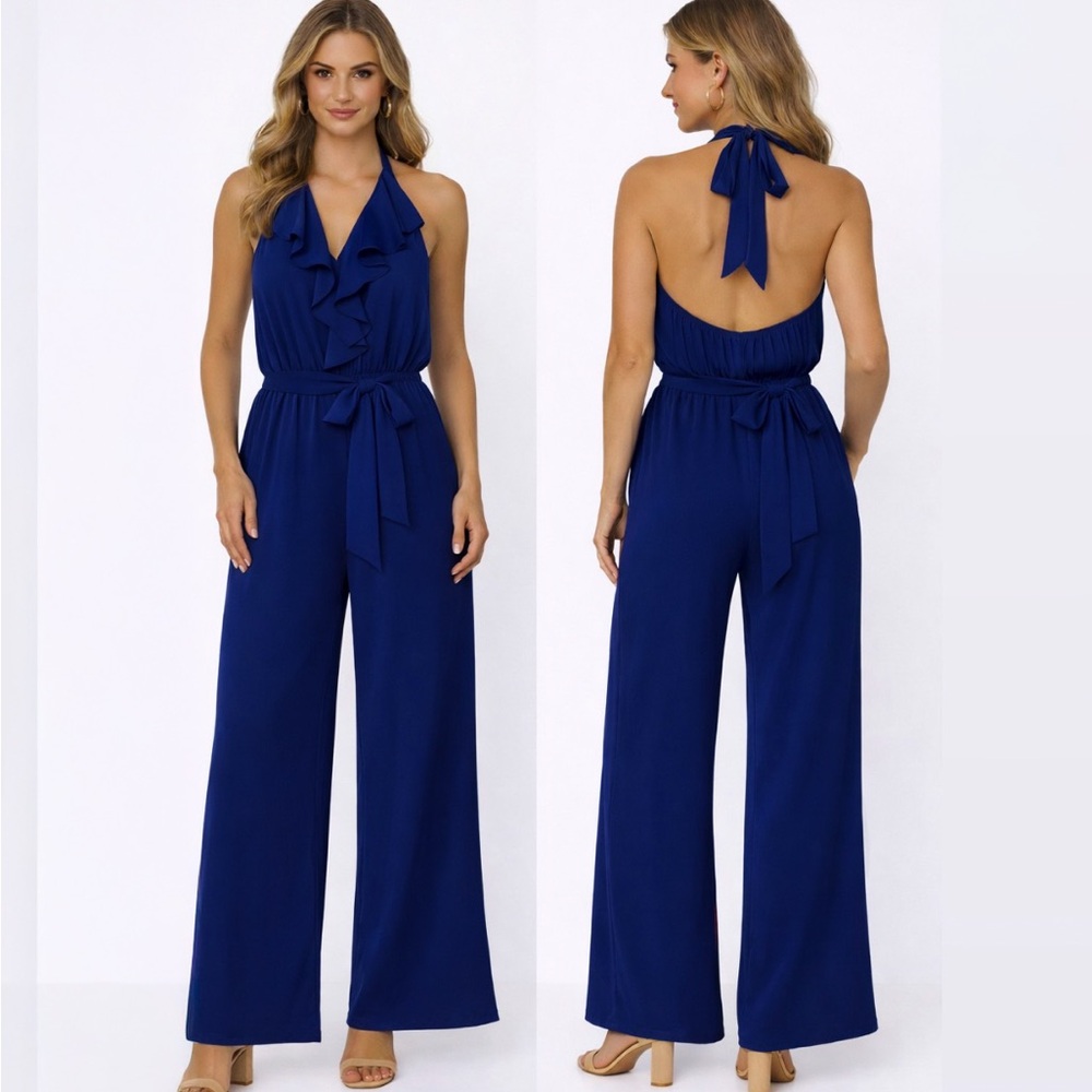 Yumi Kim Silk Ruffle Halter Top Jumper